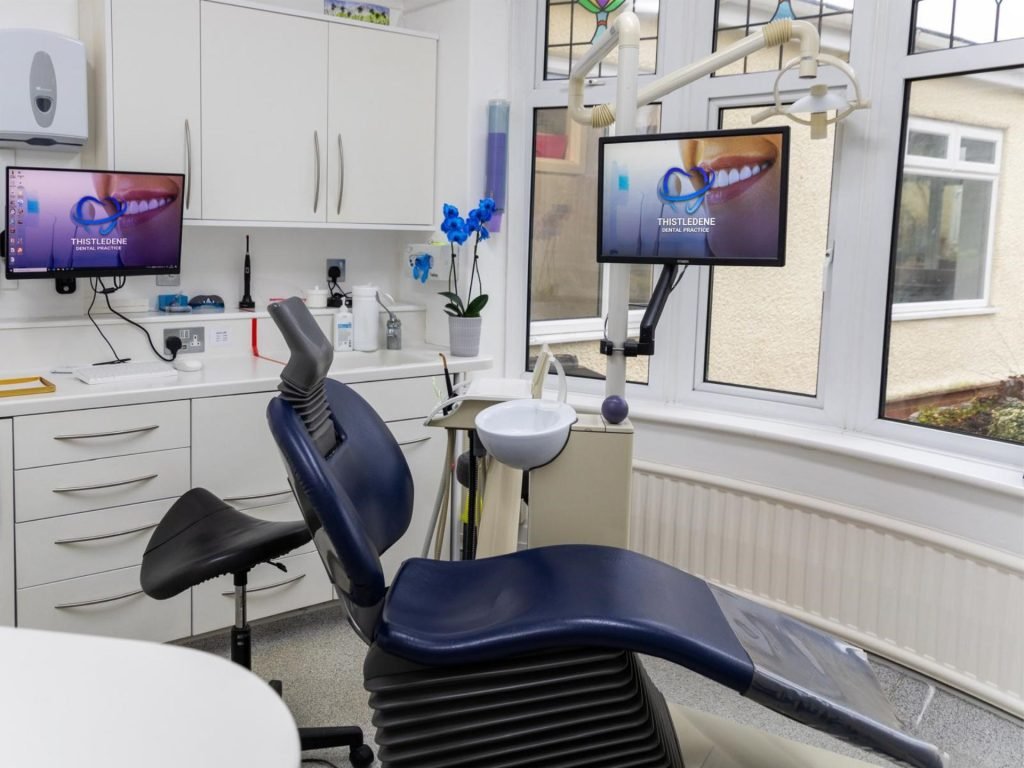 A treatment room at Thistledene Dental Practice
